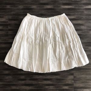 Free People Cream Cotton Skirt
